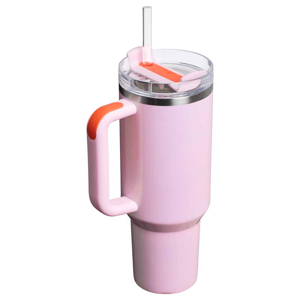 Splash-Resistant FlowState The Quencher H2.0 Flowstate Tumbler D050X - Double-Wall Vacuum Insulated Travel Tumbler with Straw Detail