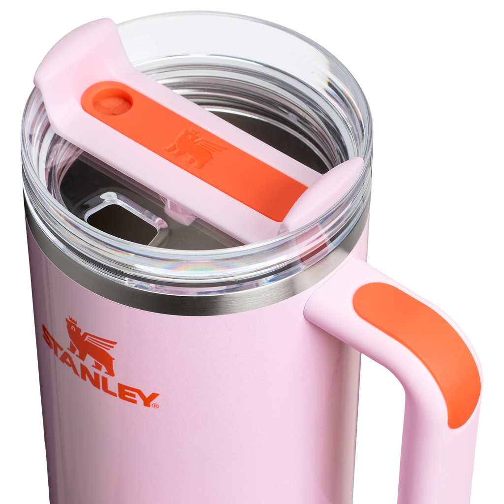 Splash-Resistant FlowState The Quencher H2.0 Flowstate Tumbler D050X - Double-Wall Vacuum Insulated Travel Tumbler with Straw Detail