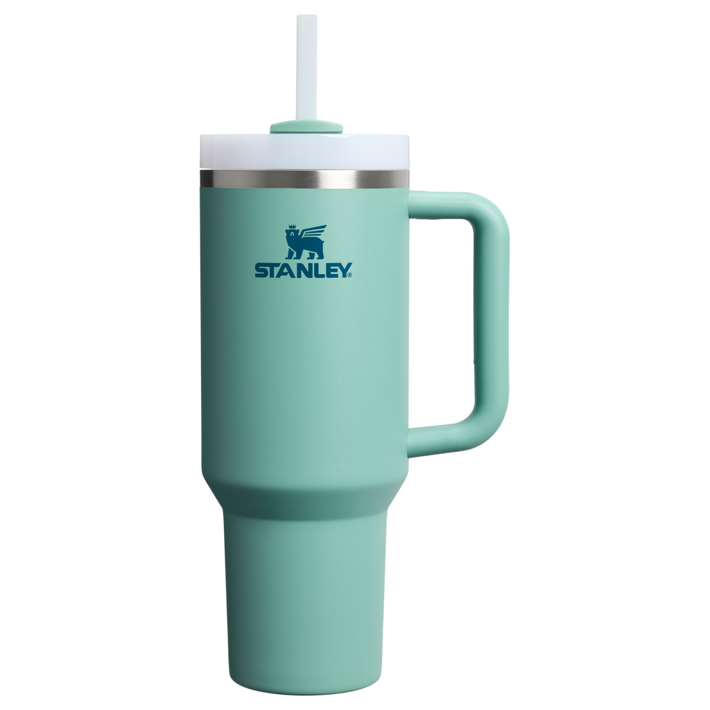 Double-Wall Vacuum The Quencher H2.0 Flowstate Tumbler  | Stanley Create D332L - Double-Wall Vacuum Insulated Travel Tumbler with Straw - Spring Green