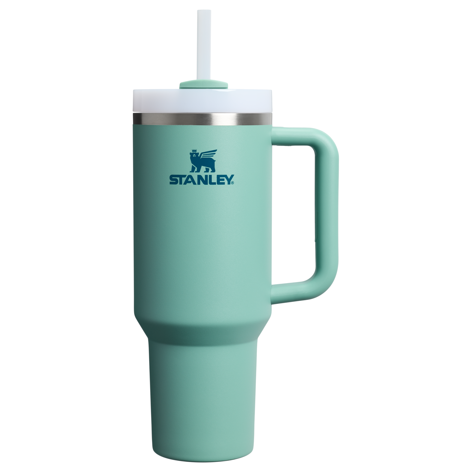 Double-Wall Vacuum The Quencher H2.0 Flowstate Tumbler  | Stanley Create D332L - Double-Wall Vacuum Insulated Travel Tumbler with Straw - Spring Green