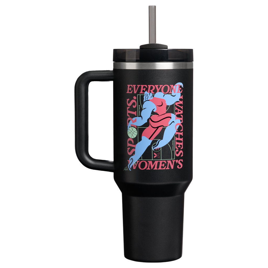 Insulated Travel The Quencher H2.0 Flowstate Tumbler D340Y - 40oz Large Capacity Car-Cup Friendly Quencher - Tournament Black