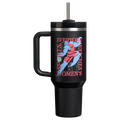 Insulated Travel The Quencher H2.0 Flowstate Tumbler D340Y - 40oz Large Capacity Car-Cup Friendly Quencher - Tournament Black