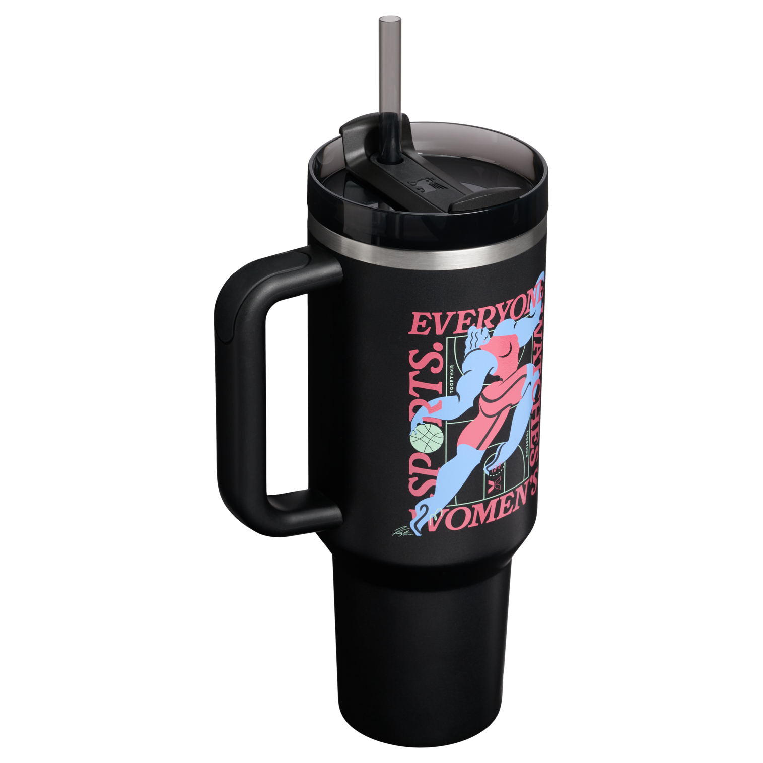 Insulated Travel The Quencher H2.0 Flowstate Tumbler D340Y - 40oz Large Capacity Car-Cup Friendly Quencher Detail
