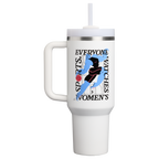 Insulated Travel The Quencher H2.0 Flowstate Tumbler D340Y - 40oz Large Capacity Car-Cup Friendly Quencher - Tournament White