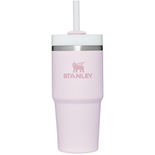 Double-Wall Vacuum The Quencher H2.0 Flowstate Tumbler D214X - Double-Wall Vacuum Insulated Travel Tumbler with Straw - Rose Quartz 2.0