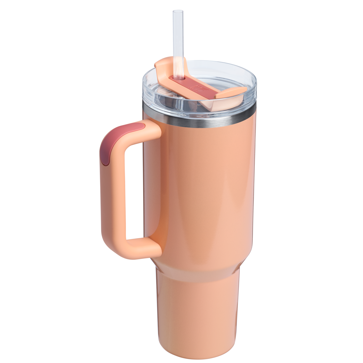 Splash-Resistant FlowState The Quencher H2.0 Flowstate Tumbler D050X - Double-Wall Vacuum Insulated Travel Tumbler with Straw Detail