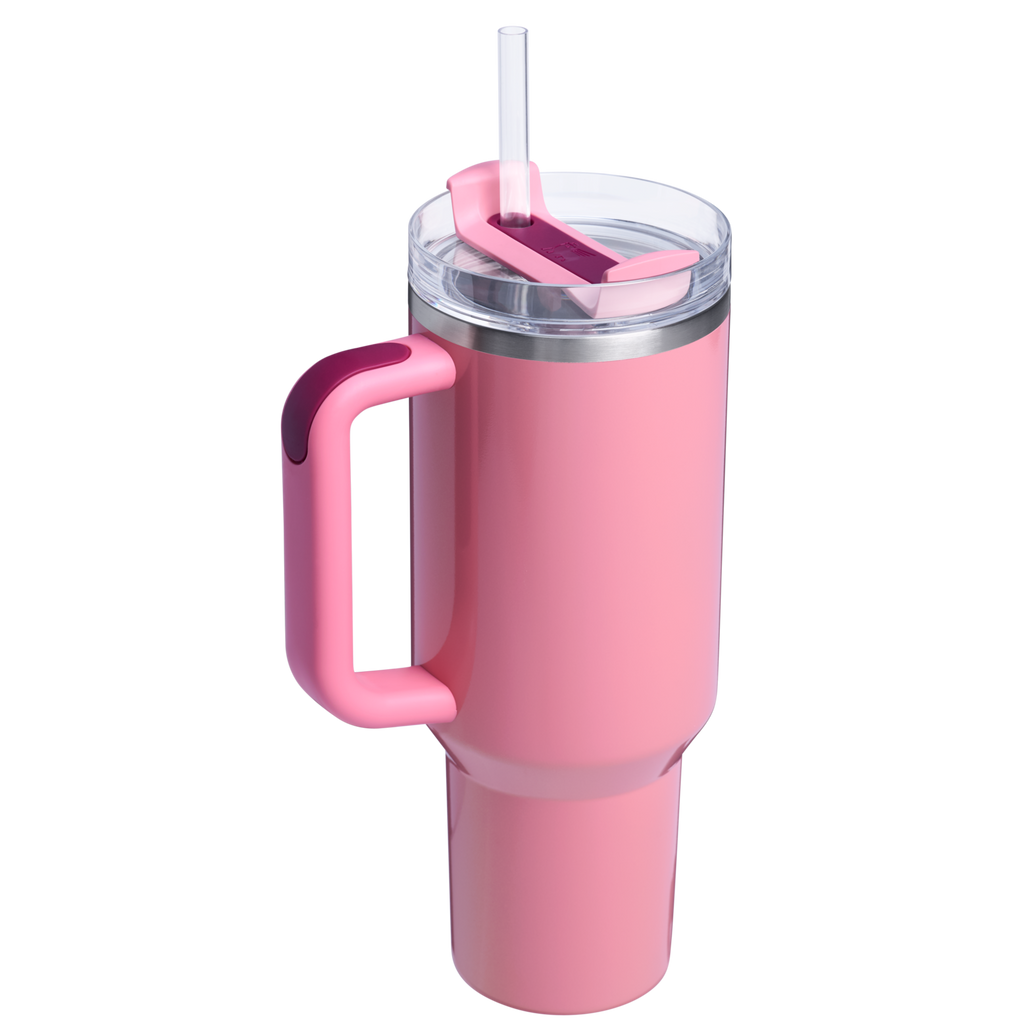 Splash-Resistant FlowState The Quencher H2.0 Flowstate Tumbler D050X - Double-Wall Vacuum Insulated Travel Tumbler with Straw Detail