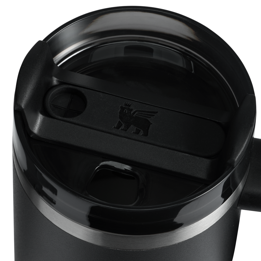 Splash-Resistant FlowState The Quencher H2.O Flowstate Tumbler | Stanley Create D291F - 40oz Large Capacity Car-Cup Friendly Quencher Detail