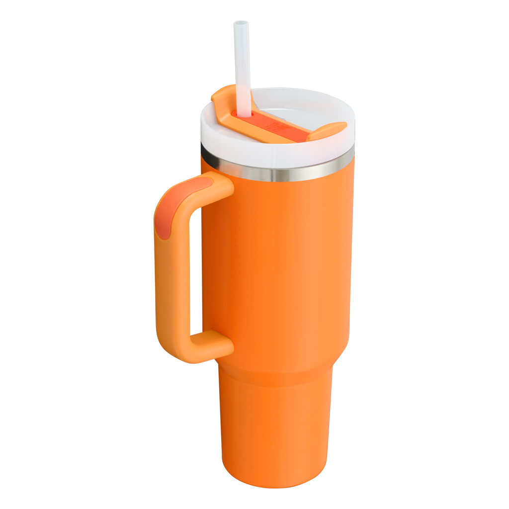 Splash-Resistant FlowState The Quencher H2.0 Flowstate Tumbler D050X - Double-Wall Vacuum Insulated Travel Tumbler with Straw Detail
