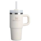 Splash-Resistant FlowState The Quencher H2.O Flowstate Tumbler | Stanley Create D291F - 40oz Large Capacity Car-Cup Friendly Quencher - Cream 2.0