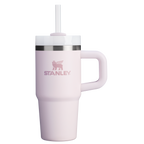 Splash-Resistant FlowState The Quencher H2.O Flowstate Tumbler | Stanley Create D291F - 40oz Large Capacity Car-Cup Friendly Quencher - Rose Quartz 2.0