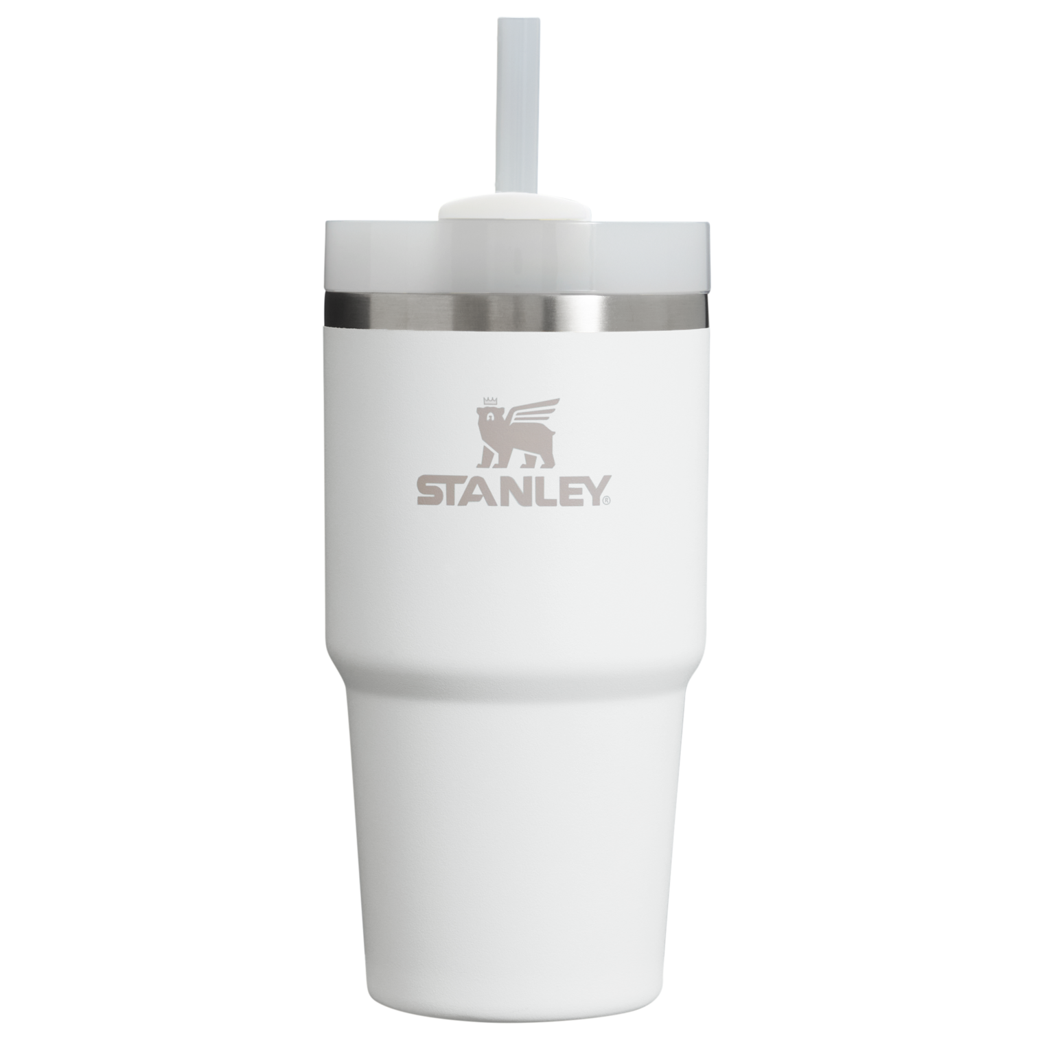 Double-Wall Vacuum The Quencher H2.0 Flowstate Tumbler D030T - Double-Wall Vacuum Insulated Travel Tumbler with Straw - Frost