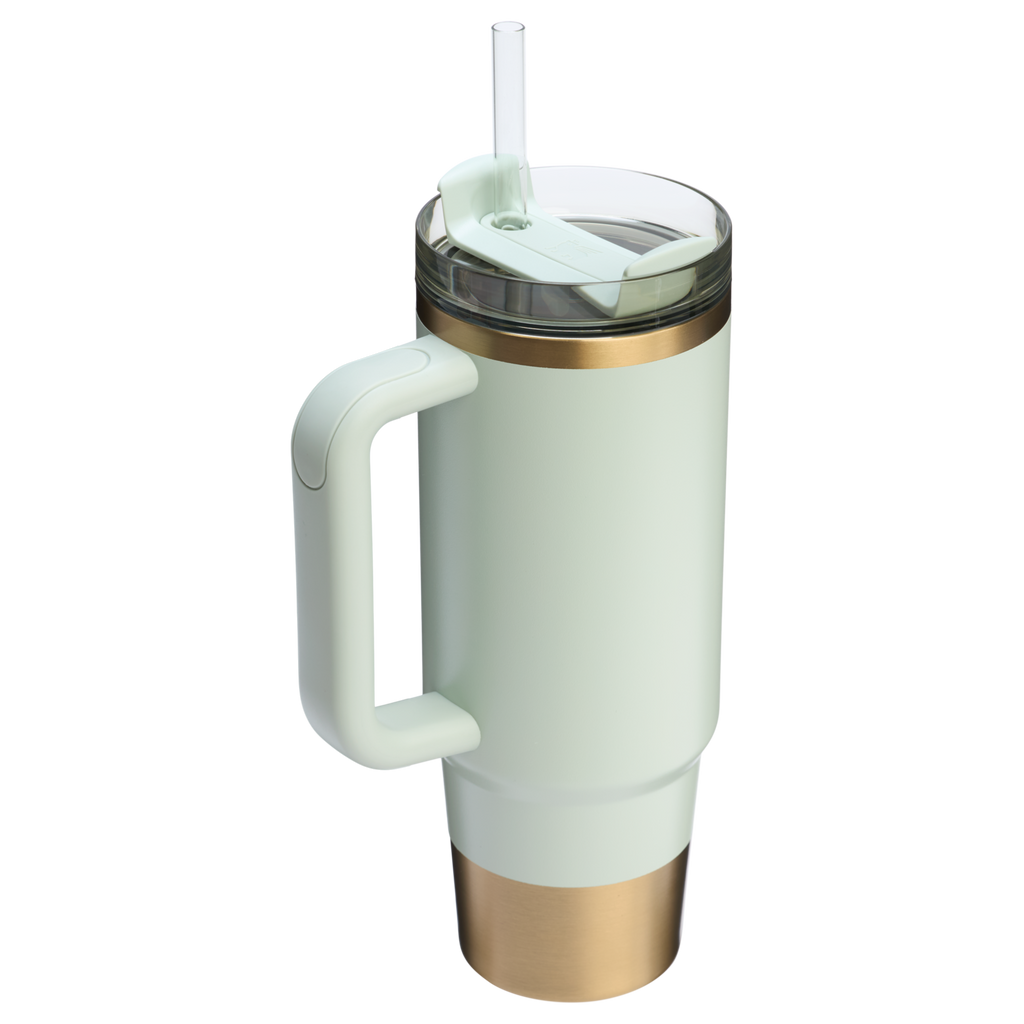 Double-Wall Vacuum The Quencher H2.0 Flowstate Tumbler D051L - Double-Wall Vacuum Insulated Travel Tumbler with Straw Detail