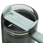 Double-Wall Vacuum The Quencher H2.0 Flowstate Tumbler D051L - Double-Wall Vacuum Insulated Travel Tumbler with Straw Detail