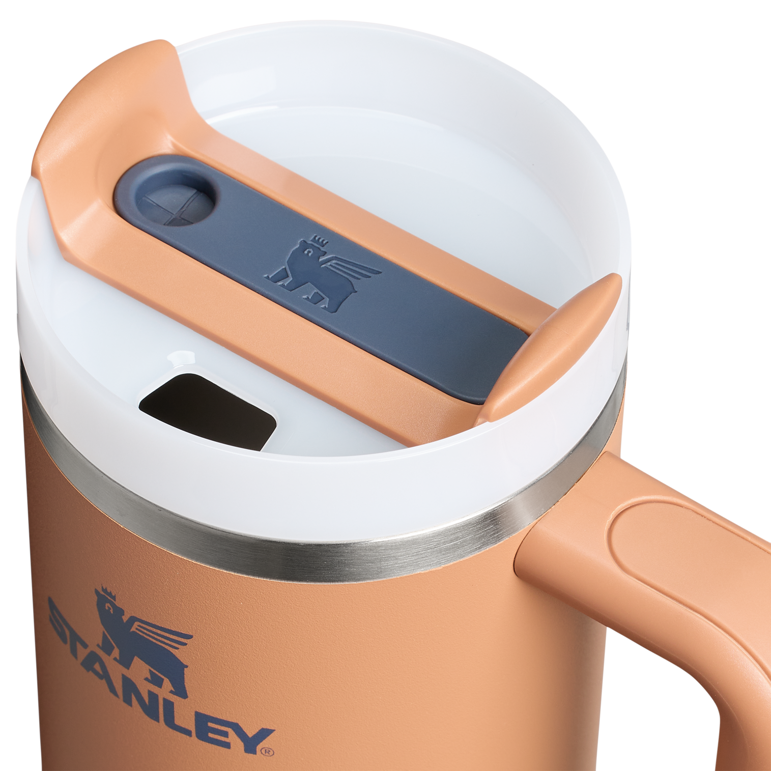 Car-Cup Friendly The Quencher H2.0 Flowstate Tumbler | Stanley Create D331C - FlowState 3-Position Lid Insulated Travel Mug Detail