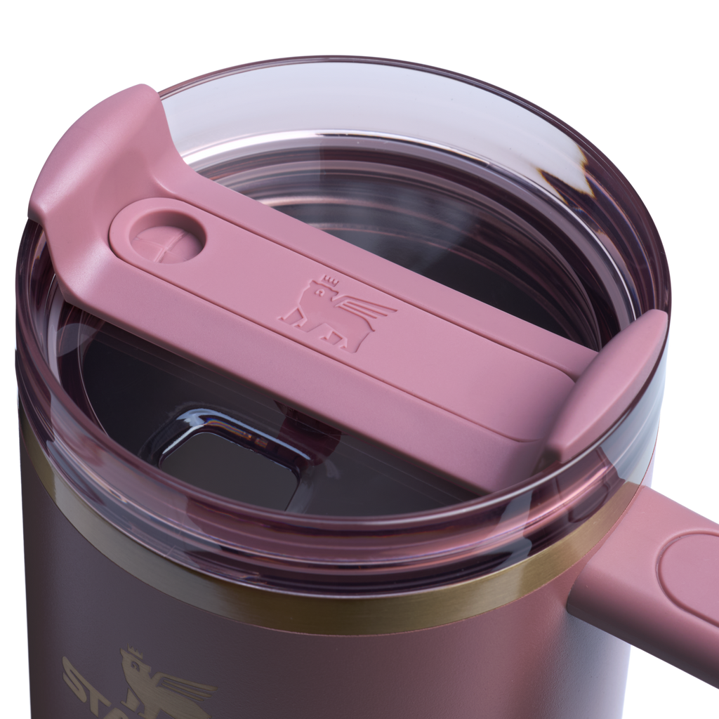 Splash-Resistant FlowState The Quencher H2.0 Flowstate Tumbler D050X - Double-Wall Vacuum Insulated Travel Tumbler with Straw Detail