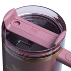 Splash-Resistant FlowState The Quencher H2.0 Flowstate Tumbler D050X - Double-Wall Vacuum Insulated Travel Tumbler with Straw Detail