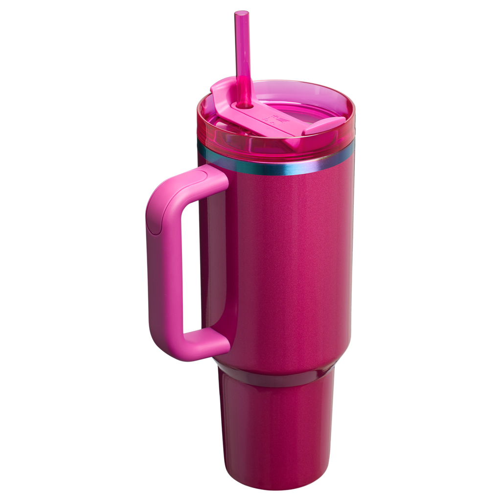 Splash-Resistant FlowState The Quencher H2.0 Flowstate Tumbler D050X - Double-Wall Vacuum Insulated Travel Tumbler with Straw Detail