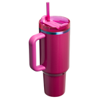 Splash-Resistant FlowState The Quencher H2.0 Flowstate Tumbler D050X - Double-Wall Vacuum Insulated Travel Tumbler with Straw Detail