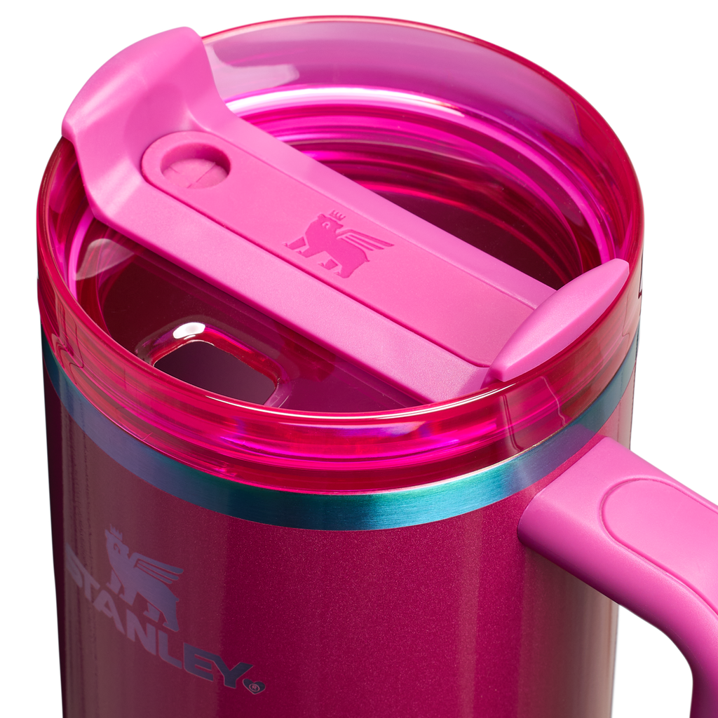 Splash-Resistant FlowState The Quencher H2.0 Flowstate Tumbler D050X - Double-Wall Vacuum Insulated Travel Tumbler with Straw Detail