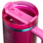 Splash-Resistant FlowState The Quencher H2.0 Flowstate Tumbler D050X - Double-Wall Vacuum Insulated Travel Tumbler with Straw Detail