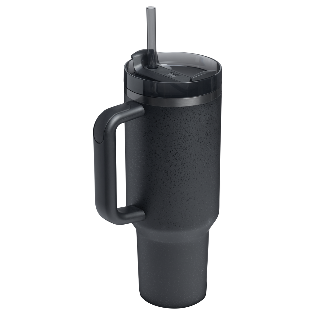 Splash-Resistant FlowState The Quencher H2.0 Flowstate Tumbler D050X - Double-Wall Vacuum Insulated Travel Tumbler with Straw Detail