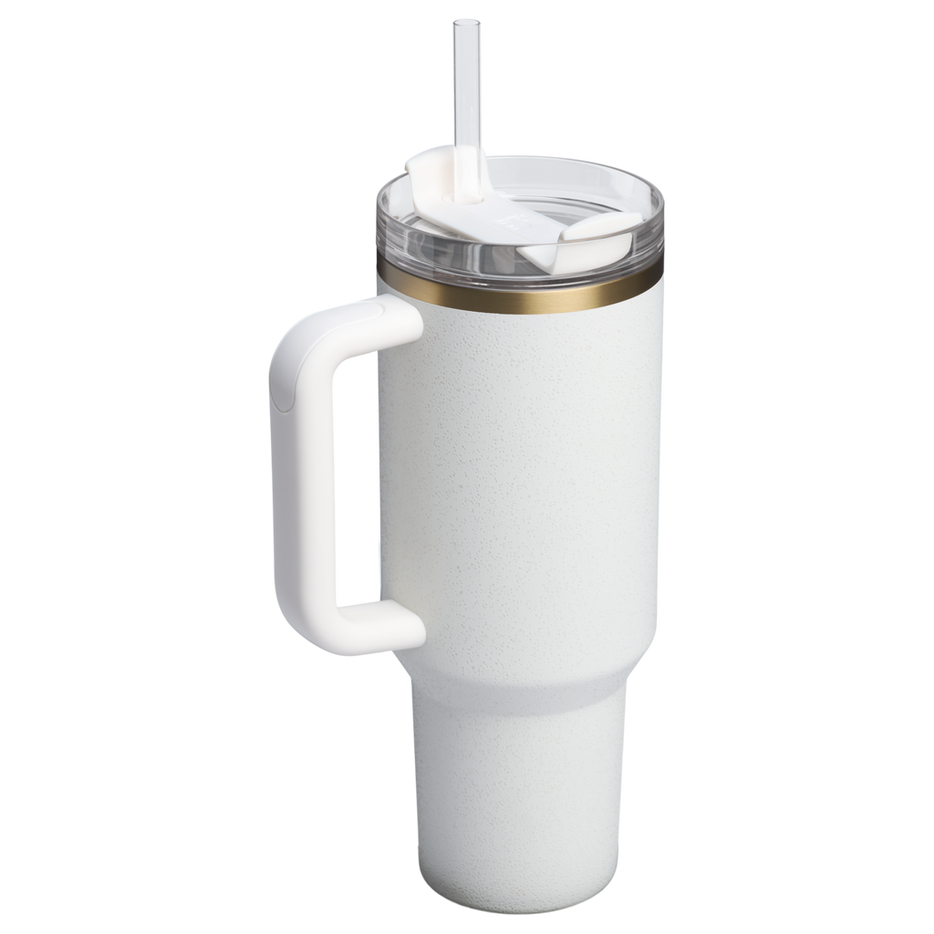 Splash-Resistant FlowState The Quencher H2.0 Flowstate Tumbler D050X - Double-Wall Vacuum Insulated Travel Tumbler with Straw Detail