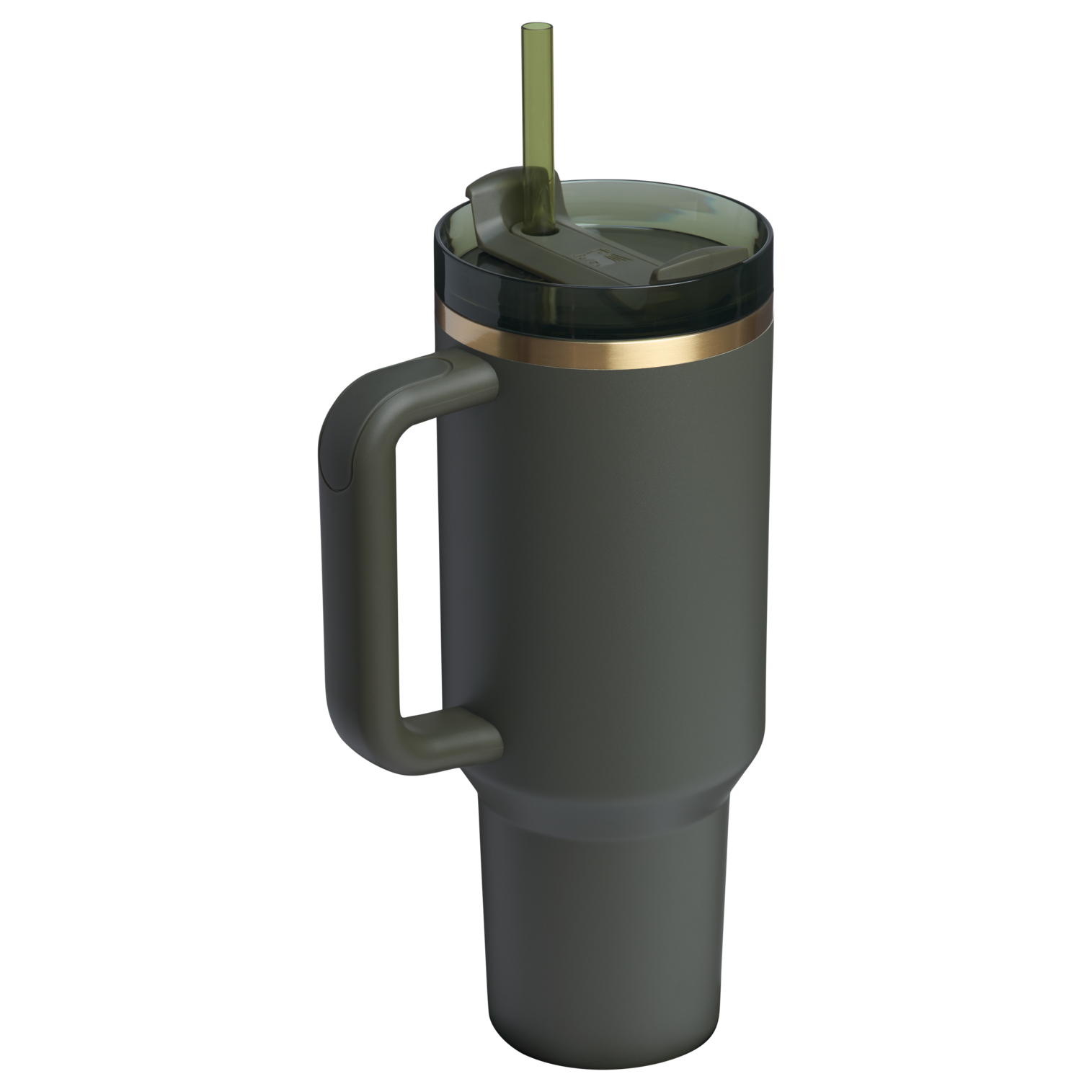 Splash-Resistant FlowState The Quencher H2.0 Flowstate Tumbler D050X - Double-Wall Vacuum Insulated Travel Tumbler with Straw Detail