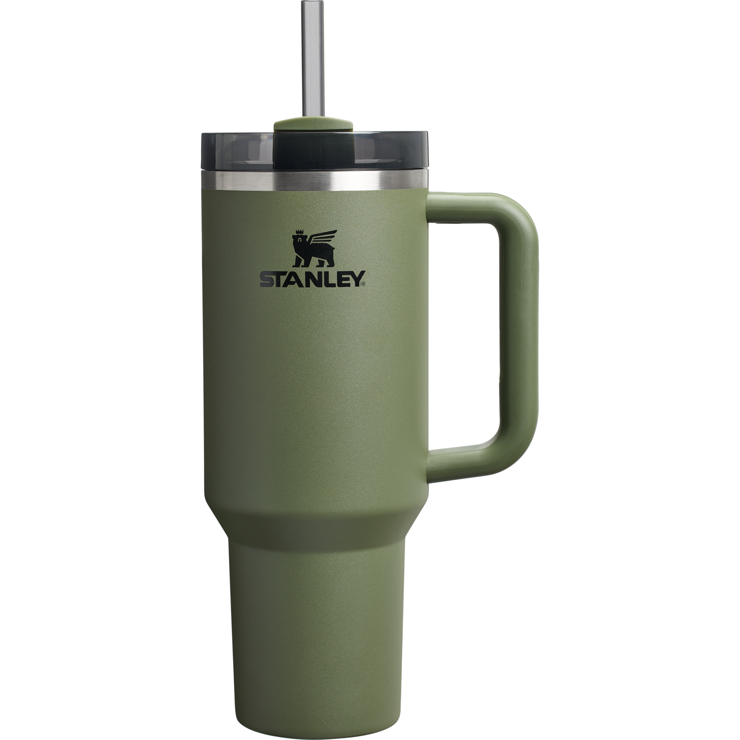 Splash-Resistant FlowState The Quencher H2.0 Flowstate Tumbler D050X - Double-Wall Vacuum Insulated Travel Tumbler with Straw - Dried Pine