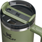Splash-Resistant FlowState The Quencher H2.0 Flowstate Tumbler D050X - Double-Wall Vacuum Insulated Travel Tumbler with Straw Detail