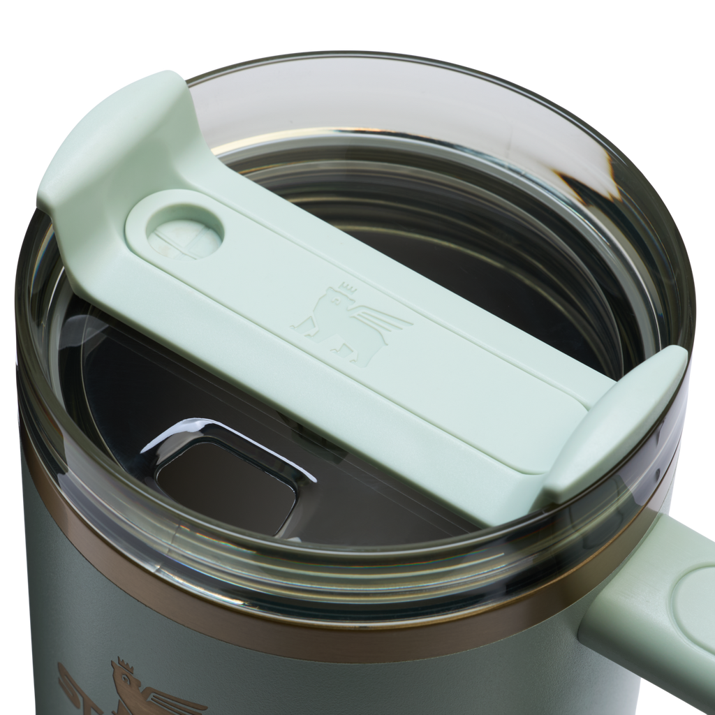 Splash-Resistant FlowState The Quencher H2.0 Flowstate Tumbler D050X - Double-Wall Vacuum Insulated Travel Tumbler with Straw Detail