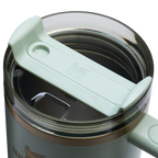 Splash-Resistant FlowState The Quencher H2.0 Flowstate Tumbler D050X - Double-Wall Vacuum Insulated Travel Tumbler with Straw Detail