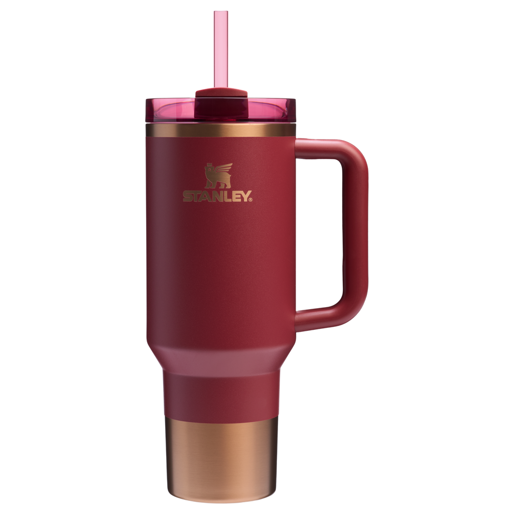 Double-Wall Vacuum The Quencher H2.0 Flowstate Tumbler  | Stanley Create D332L - Double-Wall Vacuum Insulated Travel Tumbler with Straw Detail