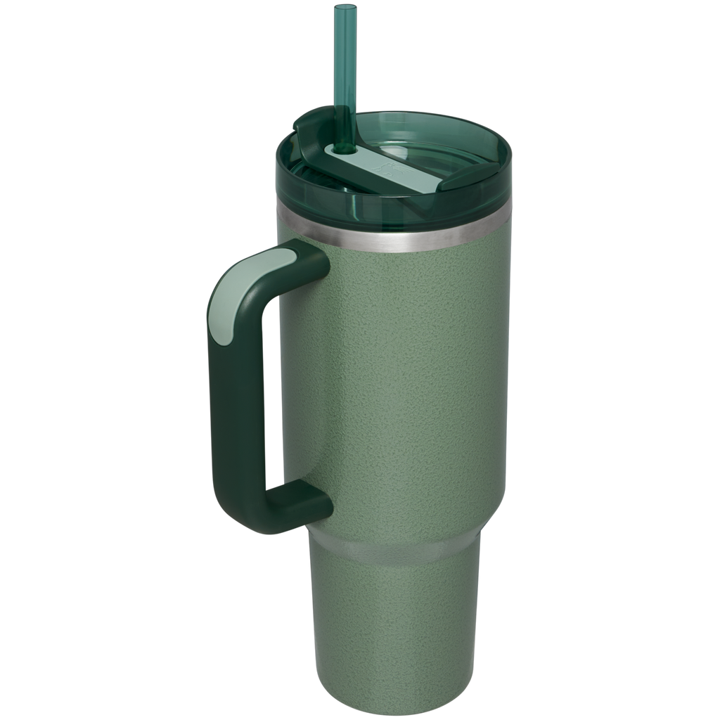Splash-Resistant FlowState The Quencher H2.0 Flowstate Tumbler D050X - Double-Wall Vacuum Insulated Travel Tumbler with Straw Detail