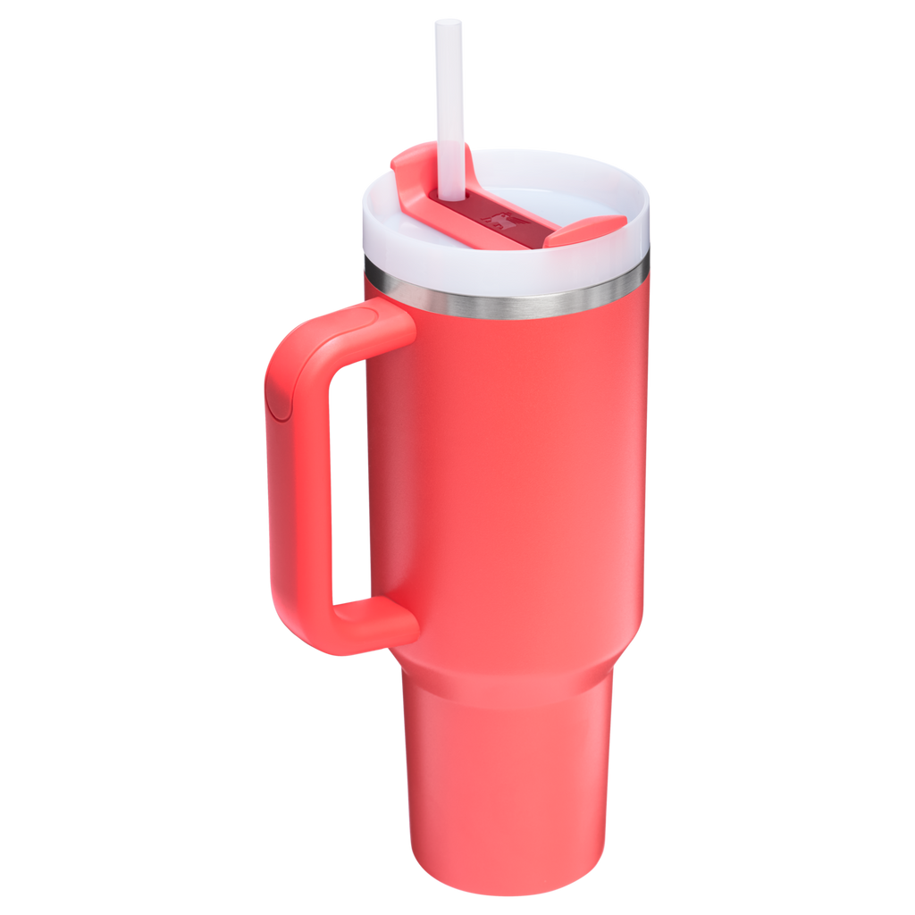 Splash-Resistant FlowState The Quencher H2.0 Flowstate Tumbler D050X - Double-Wall Vacuum Insulated Travel Tumbler with Straw Detail