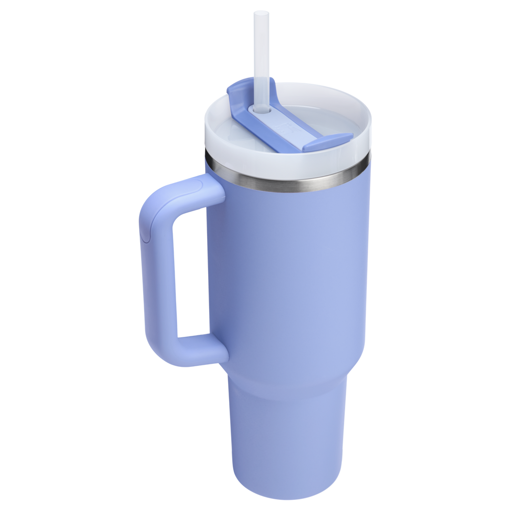 Splash-Resistant FlowState The Quencher H2.0 Flowstate Tumbler D050X - Double-Wall Vacuum Insulated Travel Tumbler with Straw Detail