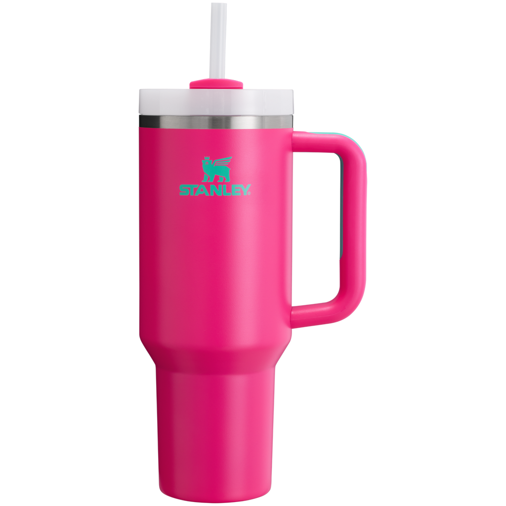 Splash-Resistant FlowState The Quencher H2.0 Flowstate Tumbler D050X - Double-Wall Vacuum Insulated Travel Tumbler with Straw Detail