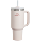 Double-Wall Vacuum The Quencher H2.0 Flowstate Tumbler  | Stanley Create D332L - Double-Wall Vacuum Insulated Travel Tumbler with Straw - Rose Quartz 2.0