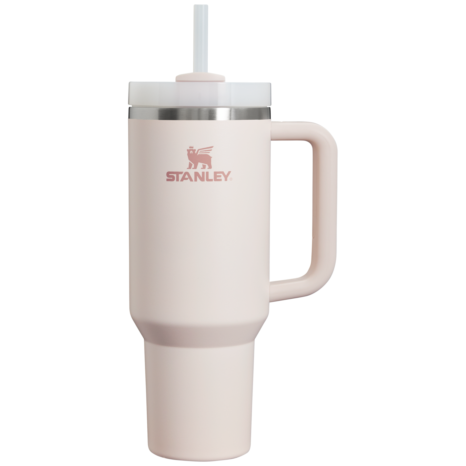Double-Wall Vacuum The Quencher H2.0 Flowstate Tumbler  | Stanley Create D332L - Double-Wall Vacuum Insulated Travel Tumbler with Straw - Rose Quartz 2.0