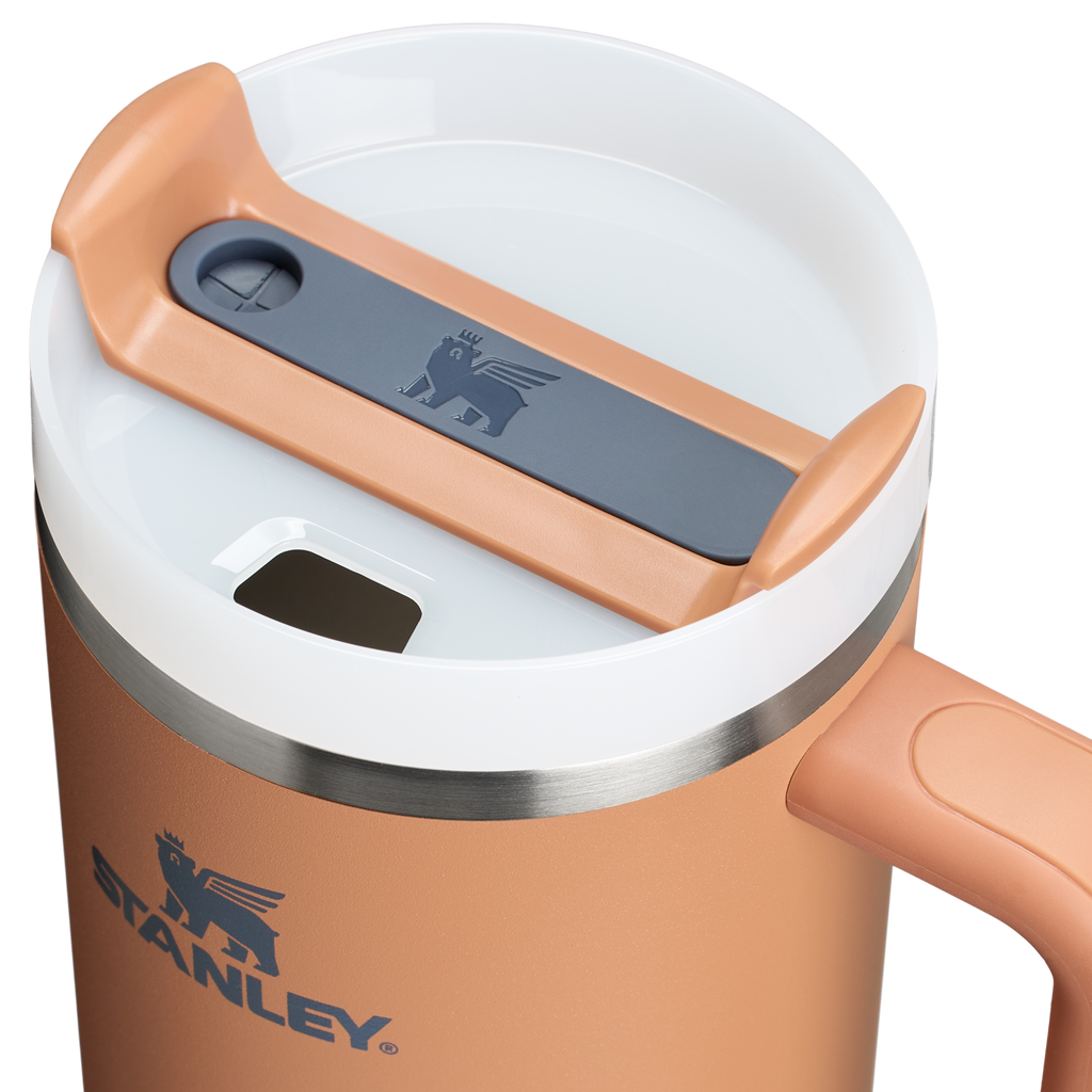 Splash-Resistant FlowState The Quencher H2.0 Flowstate Tumbler D050X - Double-Wall Vacuum Insulated Travel Tumbler with Straw Detail