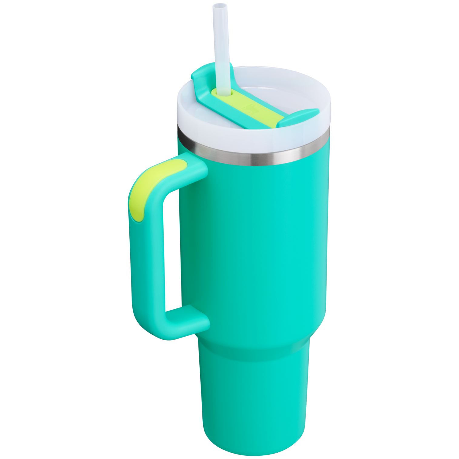 Splash-Resistant FlowState The Quencher H2.0 Flowstate Tumbler D050X - Double-Wall Vacuum Insulated Travel Tumbler with Straw Detail