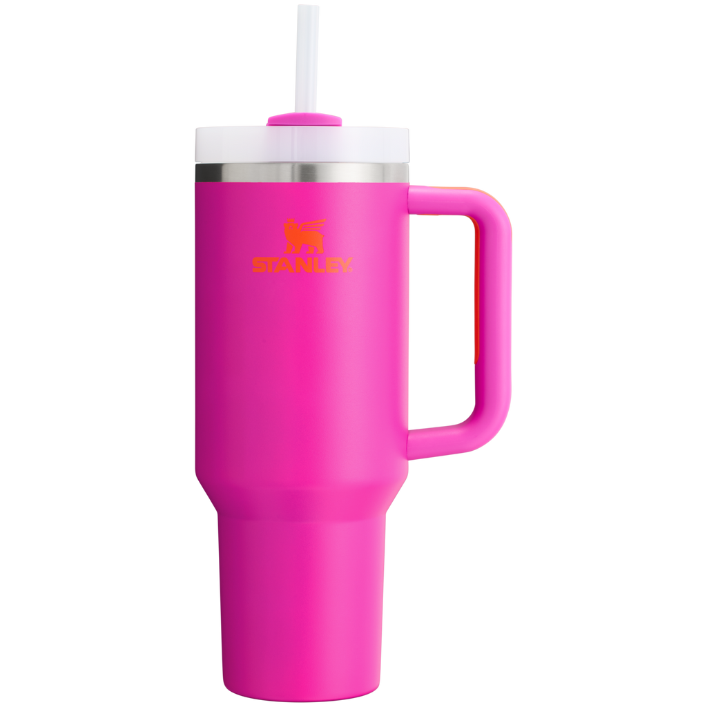 Splash-Resistant FlowState The Quencher H2.0 Flowstate Tumbler D050X - Double-Wall Vacuum Insulated Travel Tumbler with Straw Detail