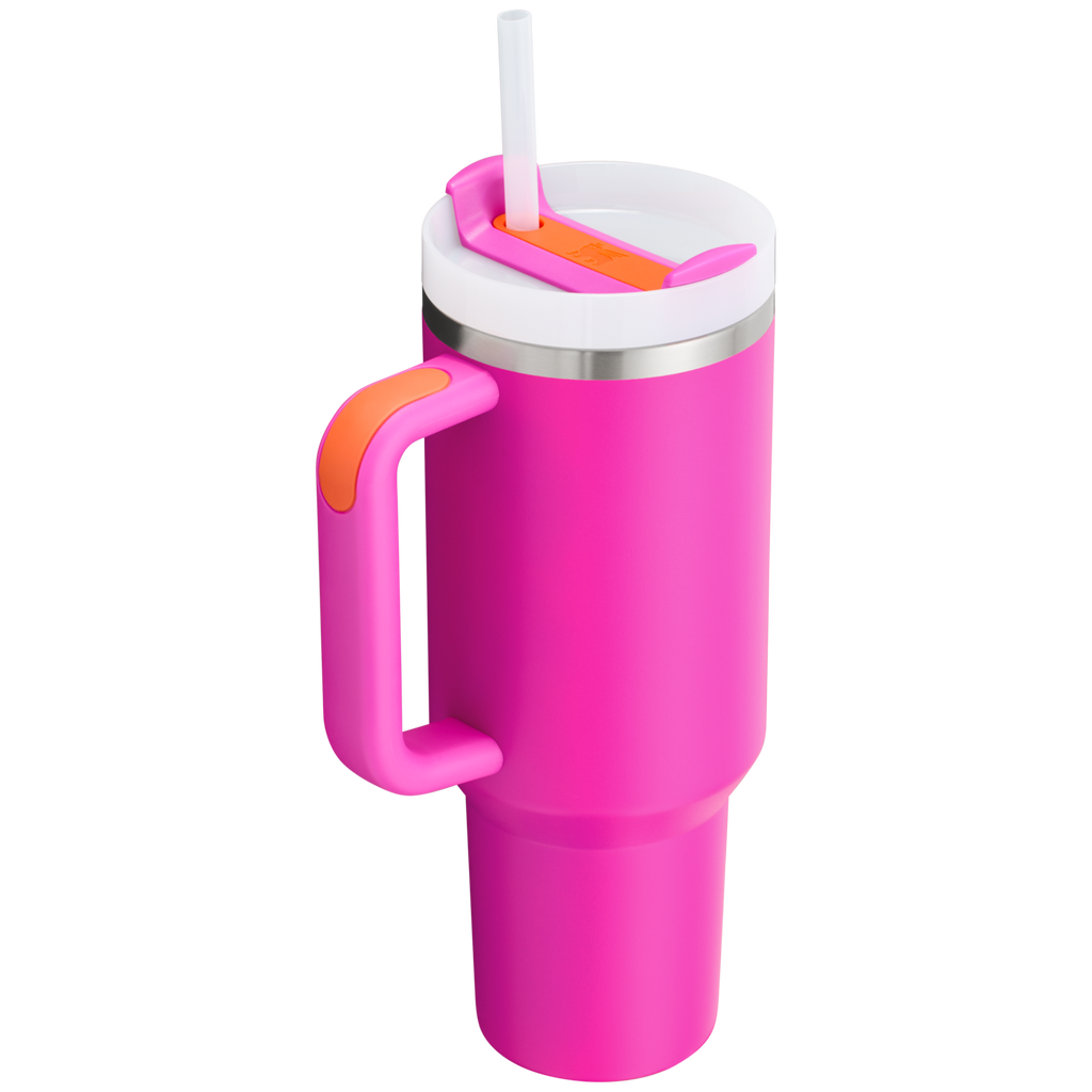 Splash-Resistant FlowState The Quencher H2.0 Flowstate Tumbler D050X - Double-Wall Vacuum Insulated Travel Tumbler with Straw Detail