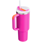 Splash-Resistant FlowState The Quencher H2.0 Flowstate Tumbler D050X - Double-Wall Vacuum Insulated Travel Tumbler with Straw Detail