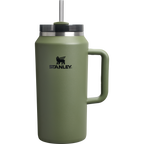 Splash-Resistant FlowState The Quencher H2.0 Flowstate Tumbler D033Q - Double-Wall Vacuum Insulated Travel Tumbler with Straw - Dried Pine
