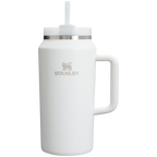 Splash-Resistant FlowState The Quencher H2.0 Flowstate Tumbler D033Q - Double-Wall Vacuum Insulated Travel Tumbler with Straw - Frost