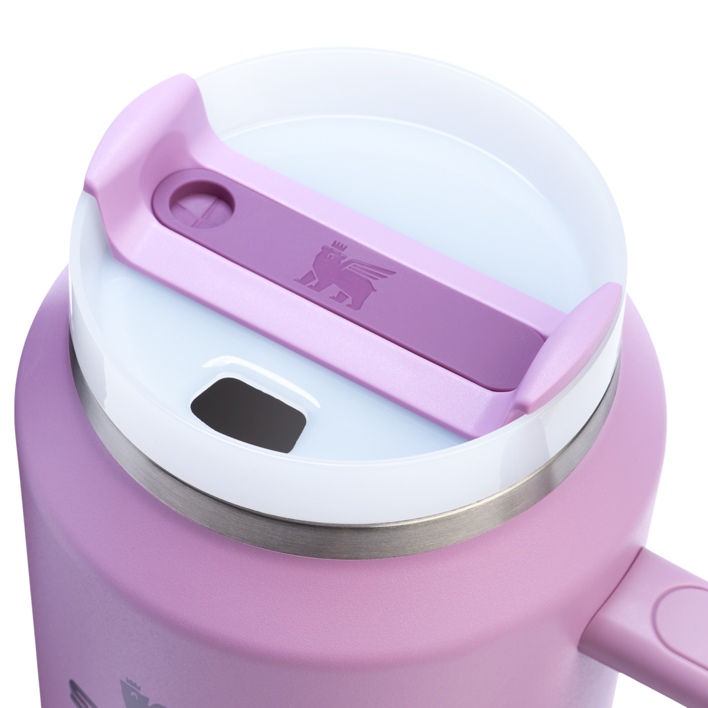 Splash-Resistant FlowState The Quencher H2.0 Flowstate Tumbler D033Q - Double-Wall Vacuum Insulated Travel Tumbler with Straw Detail