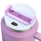 Splash-Resistant FlowState The Quencher H2.0 Flowstate Tumbler D033Q - Double-Wall Vacuum Insulated Travel Tumbler with Straw Detail