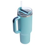 Double-Wall Vacuum The Quencher H2.0 Flowstate Tumbler  | Stanley Create D332L - Double-Wall Vacuum Insulated Travel Tumbler with Straw Detail