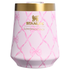 Flavor-Preserving Stanley 1913 x LoveShackFancy Holiday Reserve Wine Tumbler D204X - Shatterproof Flavor-Preserving Cocktail Tumbler with Lid Detail